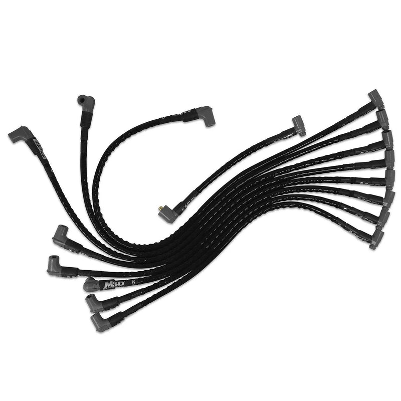 MSD 31351 Sleeved Spark Plug Wires for SBC over valve