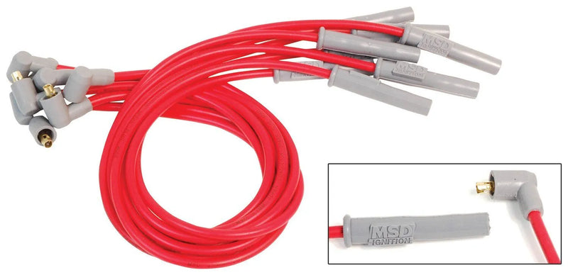 MSD 31949 Super Conductor Spark Plug Wire Set, 4 Cyl.,