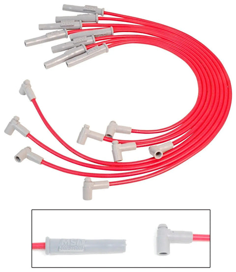 MSD 35389 Super Conductor Spark Plug Wire Set, Ford