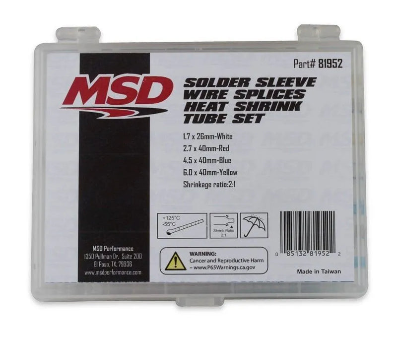 MSD 81952 Solder Sleeve Wire Splice Kit 42 Piece Solder
