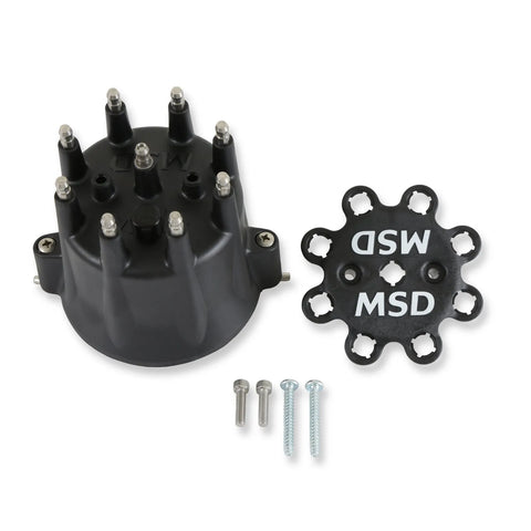 MSD 84333 Distributor Cap - V8 - HEI Terminals - Black -
