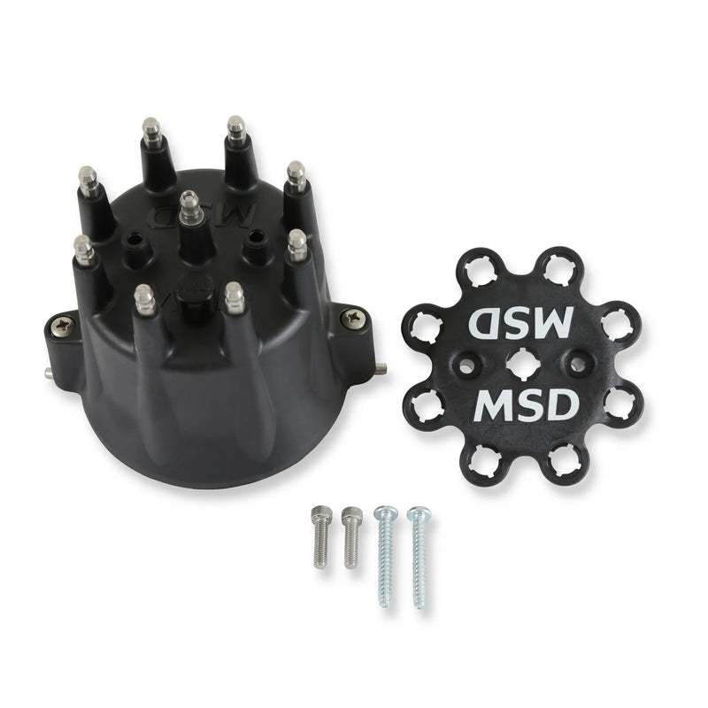 MSD 84333 Distributor Cap - V8 - HEI Terminals - Black -