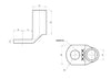 Carrol 16mm2 8mm Stud 90 Degree 10Pk QCU16-8/90