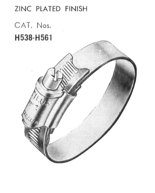 Utilux Worm Drive Hose Clamp No.00 1/2-3/4in. Zinc Plated