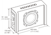 Kenwood 8In Powered Sub Box 400W 200W C-D PA-W801B