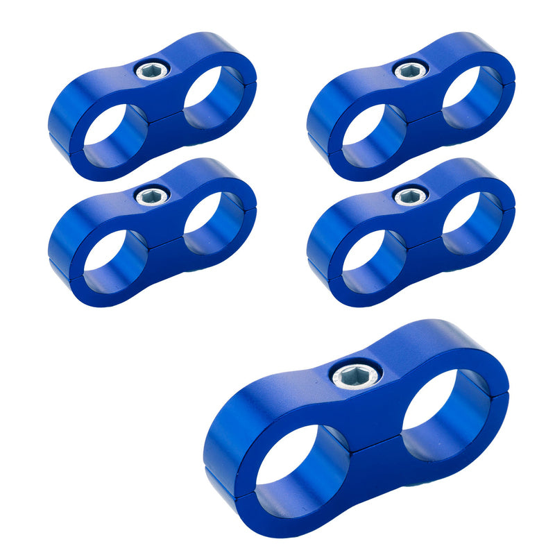 Proflow Billet Hos Clamp # 8 Blu 13Mm Hol PFE156-08B