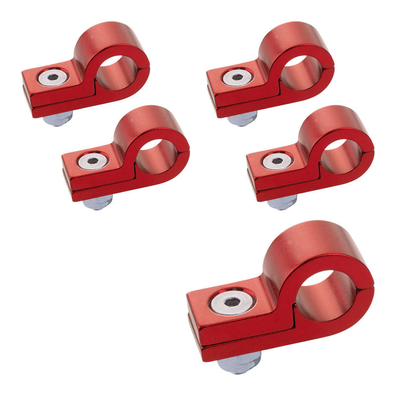 Proflow Billet P Clamp Red # 4 PFE157-04R