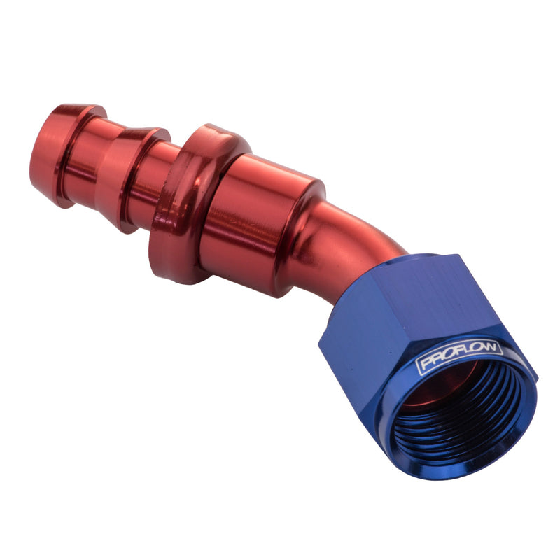 Proflow 45 Deg Push On Hose End # 10 PFE402-10