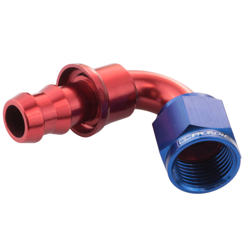 Proflow 120 Deg Push On Hose End # 6 PFE404-06