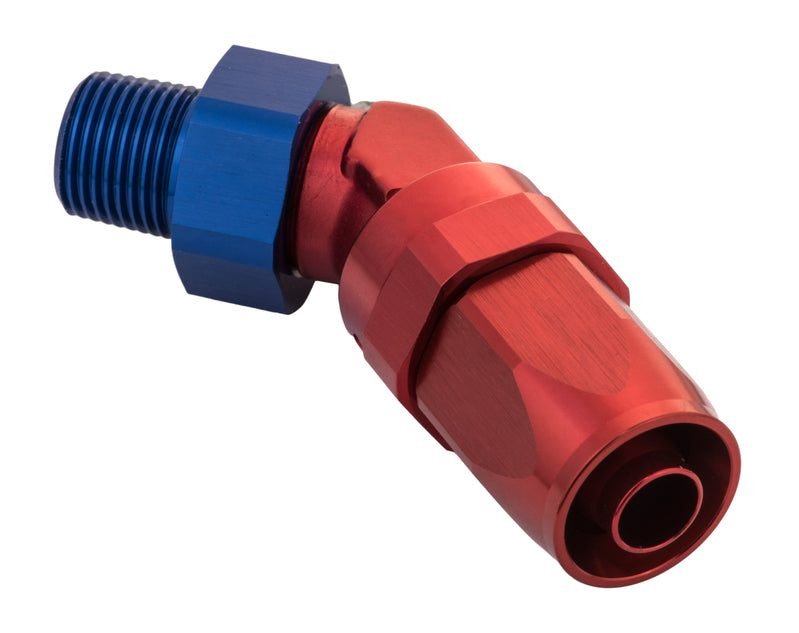 Proflow Male 3/4 Npt 45 Deg To # 12 Hose PFE828-12-12