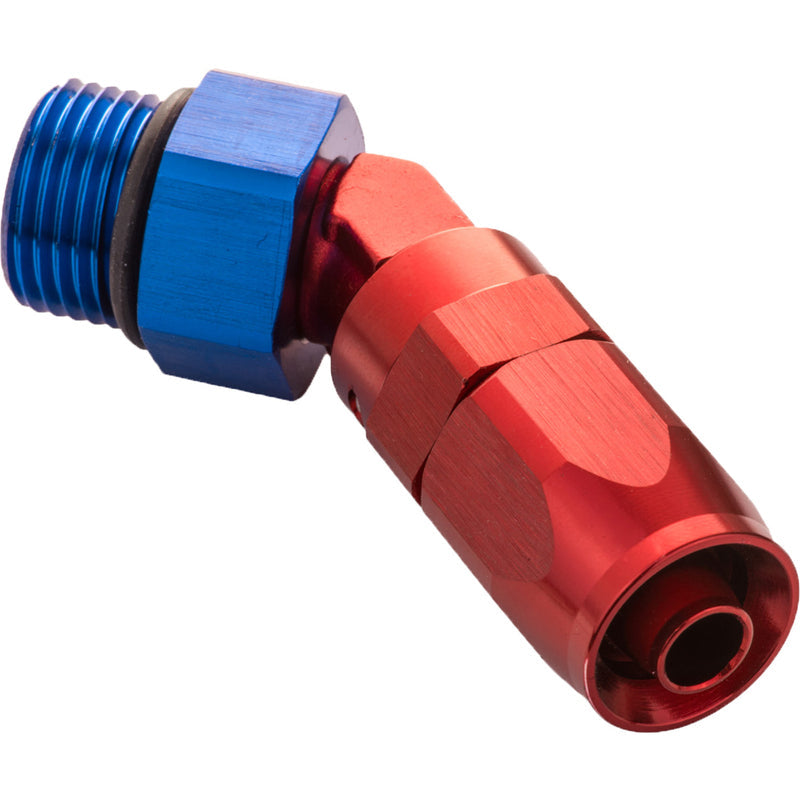 Proflow 45 Deg # 6 Hose To Male # 8 Thr PFE844-06-08