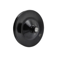 Fit For GM/Ford Power Steering Pump Single Groove Steel 3/4" Shaft Black Pulley