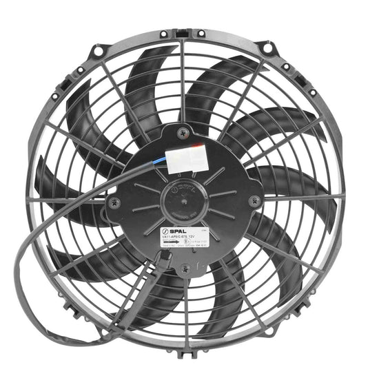 Spal 10in Fan Skew Blade Push 12V (708CFM) (52mm Deep)