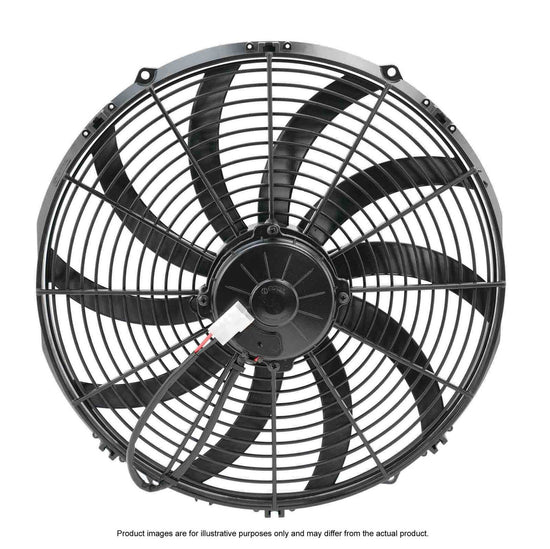 Spal 16in Fan Skew Blade Push 12V (1959CFM) (88mm Deep)