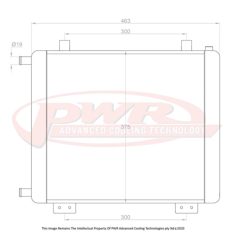 PWR PWH5511 26mm Heat Exchanger (Commodore 02-06) | Kren Offroad NZ