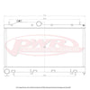 PWR Radiator 55mm fits Subaru WRX STI 2009-15 PWR6492