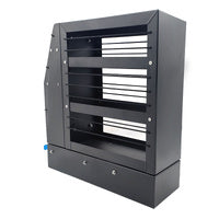 200 x 600 x 655mm 4WD Ute Canopy Slide Out Pantry Black Pull Out Aluminium