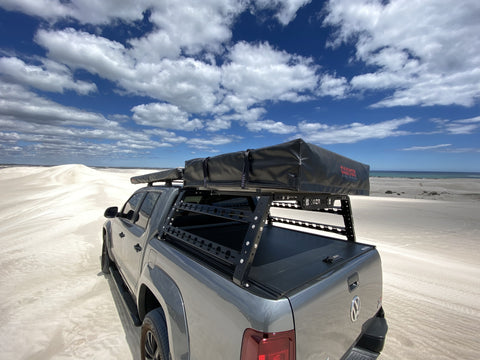 Roof Top Tent Camping Package - 2 Person LONG STYLE Soft Shell Tent Canyon Offroad