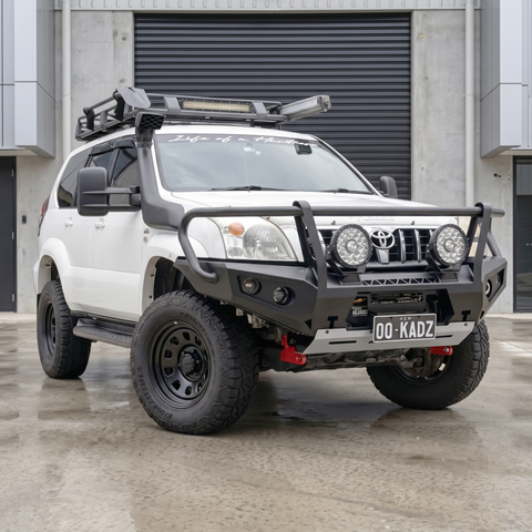 Rockarmor GT Hoop Steel Bullbar - Toyota Prado 120 Series 2003-2009 (Full Bar Replacement)