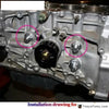 Honda Acura B16 B18 M28 To 10AN Rear Block Breather Fitting