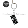 JDM Car Numbers Metal Key Chain Ring - Japan License Plate Keychain