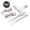 Alloy Silver Bonnet Hood Pin Lock Kit (Universal Fit)