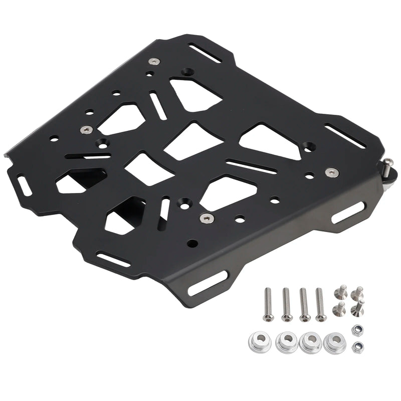 Powersports Pro BLACK ALUMINUM CARGO RACK TOP CASE PLATE FOR BME F750 GS 2018-2025 F800 GS 2021-2025 2022 2023 2024