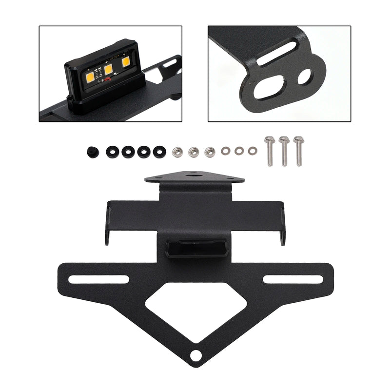 Powersports Pro License Plate Holder Frame Bracket Daytona 660 2024-2025