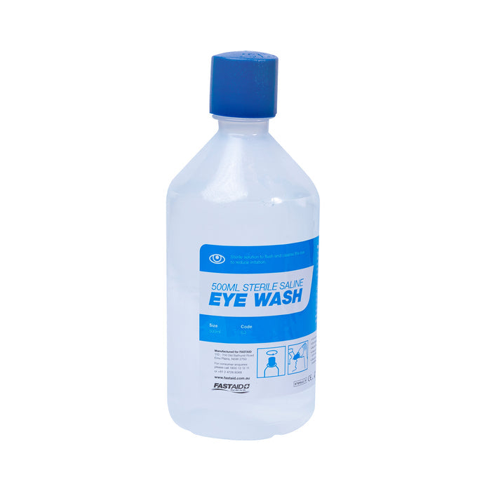 FastAid Eye Wash Solution, 500ml Bottle, 10 Pack S3