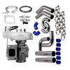 Maxpeedingrods 76mm 3" turbo intercooler pipe Kit +T3 Turbo Turbocharger .63 A/R oil cooled