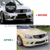 Mercedes-Benz C-Class W204 C63 AMG Front Bumper Lip Spoiler (2007-2010)