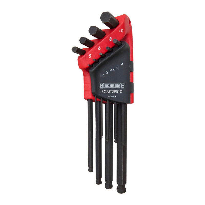 Sidchrome Hex Key Set Long Met 8Pc SCMT29510