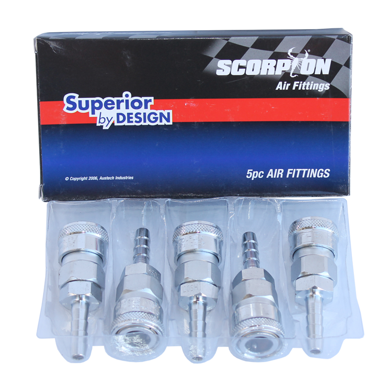 SP Tools Air Tool Fitting - Coupler Hose Barb 1/4" Nitto