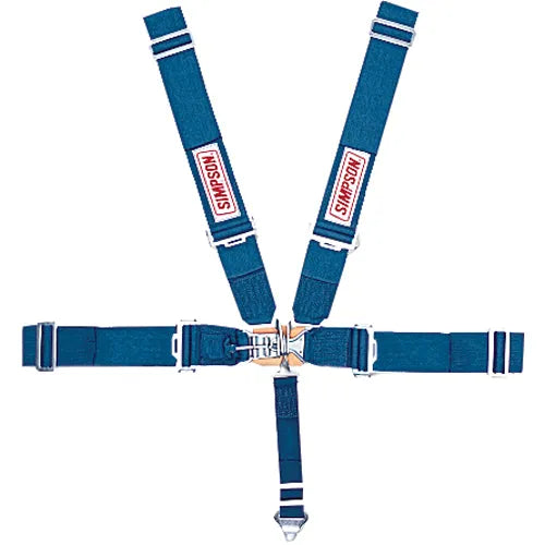 Simpson Racing 29064R STD. Latch & Link 5pt. Harness - Red
