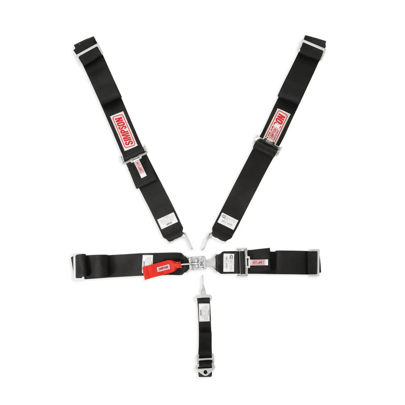 Simpson Racing 29075BK STD. Latch & Link 5pt. Harness -