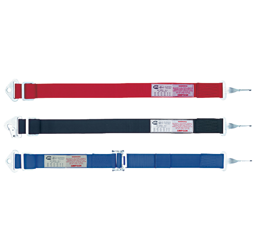Simpson Racing 31013P Anti-Submarine Belts - Latch & Link