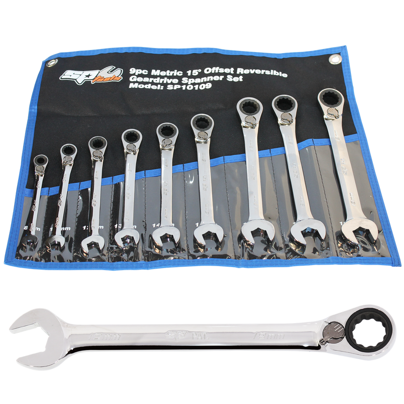 SP Tools SP10109 Gear Drive ROE Quad Drive Spanner Set -