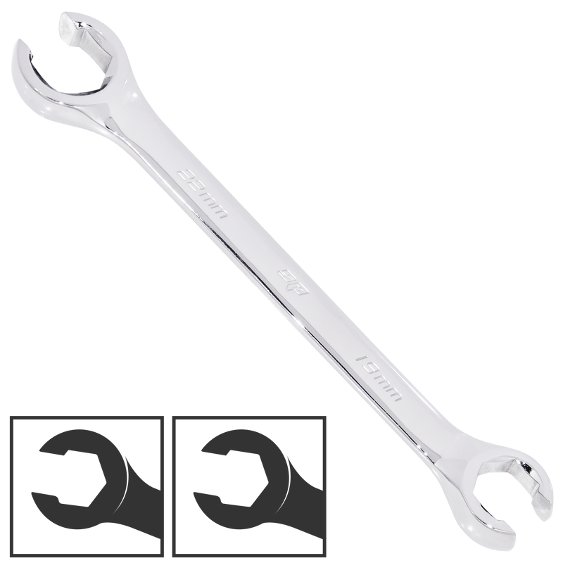 SP Tools Spanner Flare Nut Metric 19mm x 22mm SP16019