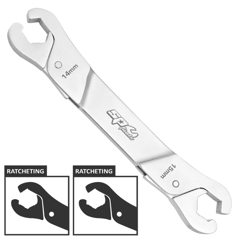 SP Tools Spanner Flare Nut Ratcheting 14*15mm