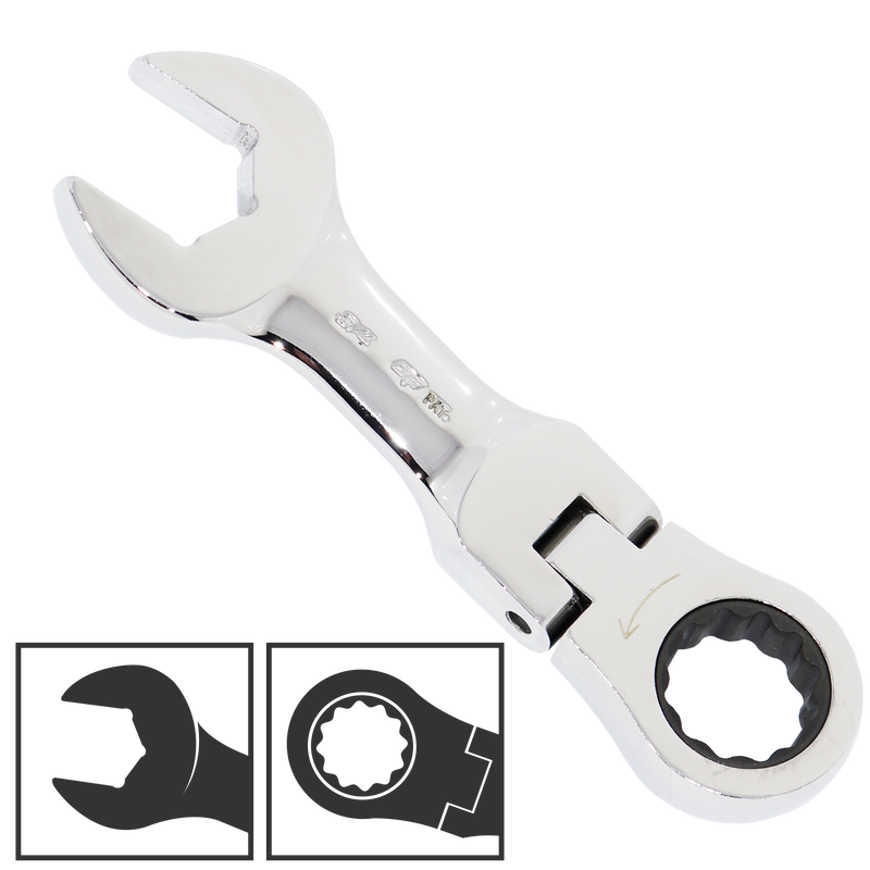 SP Tools Spanner ROE Stubby Flexhead Geardrive SAE 3/4"