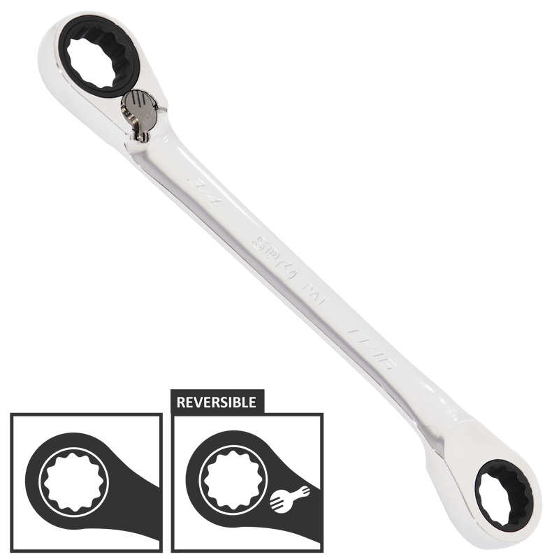 SP Tools Spanner Double Ring Reversible Geardrive SAE