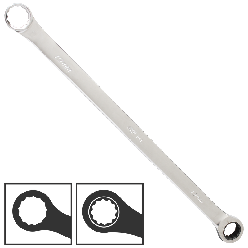 SP Tools Spanner Double Ring Extra Long Geardrive Metric