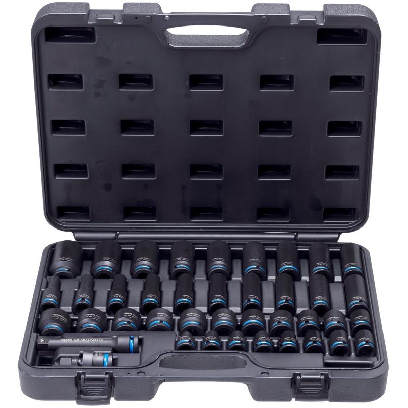 SP Tools Socket Set Impact 1/2Dr 6Pt 40pc Metric SP20322
