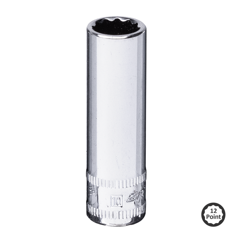 SP Tools Socket Deep 1/4"Dr 12Pt Metric 9mm SP21609