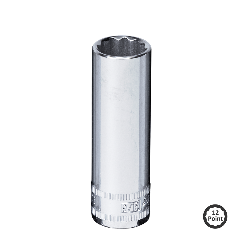 SP Tools Deep Socket 3/8in. Drive 12Pt SAE Chrome