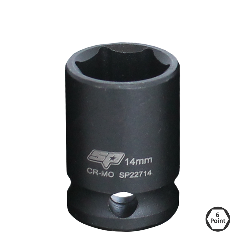 SP Tools Socket Impact 3/8"Dr 6Pt Metric 19mm SP22719