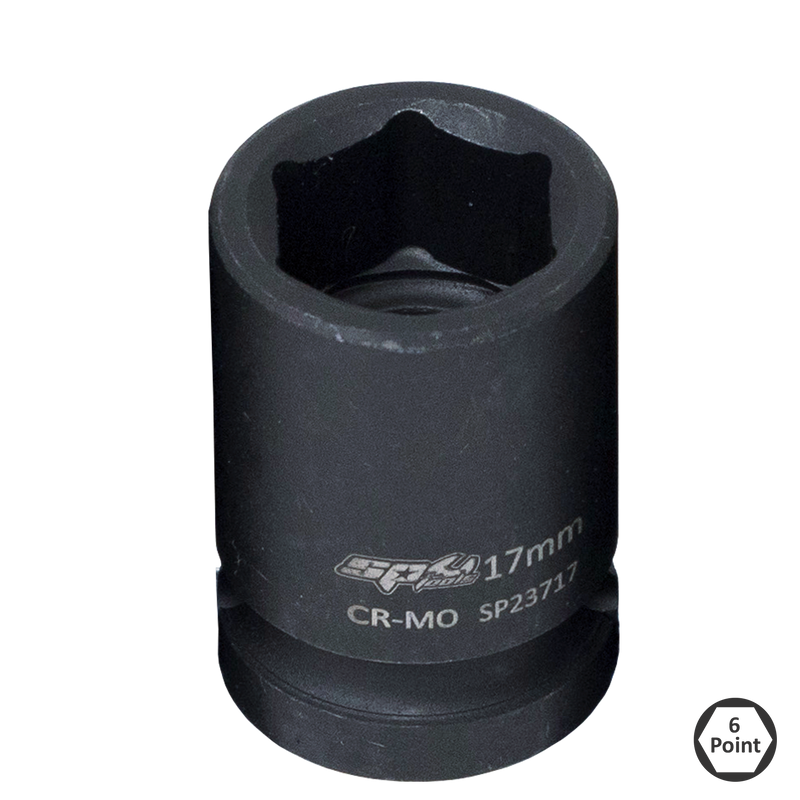 SP Tools Socket Impact 1/2" Dr 6Pt Metric 12mm SP23712