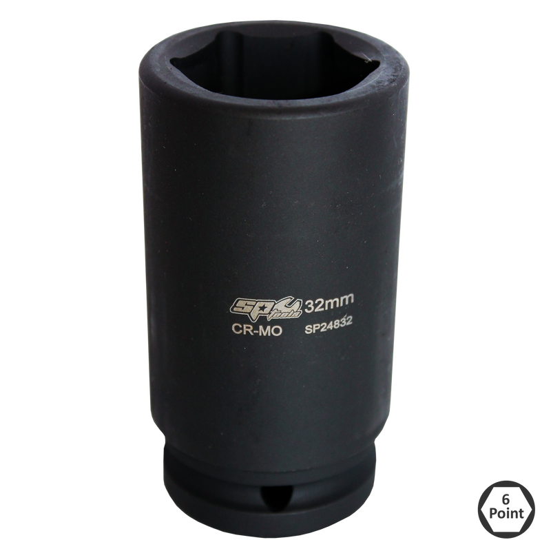 SP Tools Socket Impact 3/4"Dr 6Pt Deep Metric 60mm SP24860