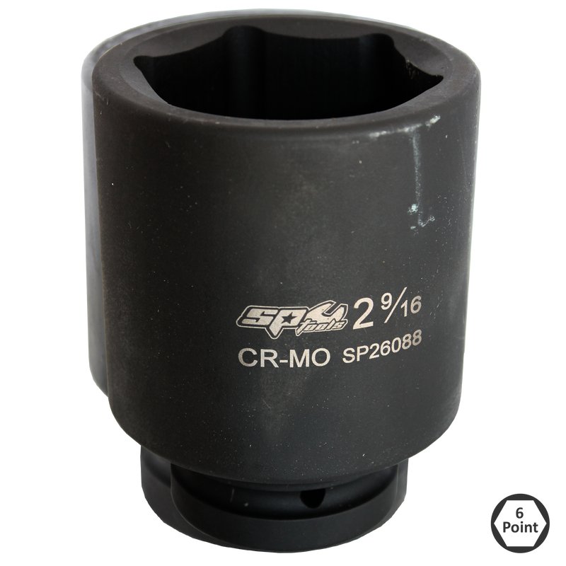 SP Tools Socket Impact 1"Dr 6Pt Deep SAE 1-1/2" SP26071