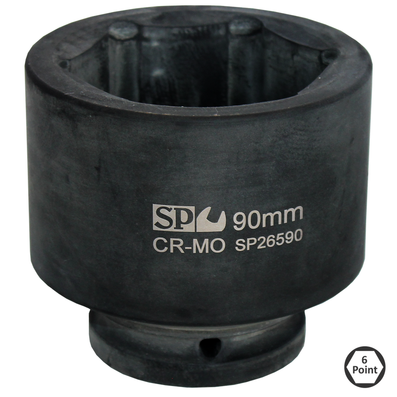 SP Tools Socket Impact 1-1/2"Dr 6Pt Metric 75mm SP26575